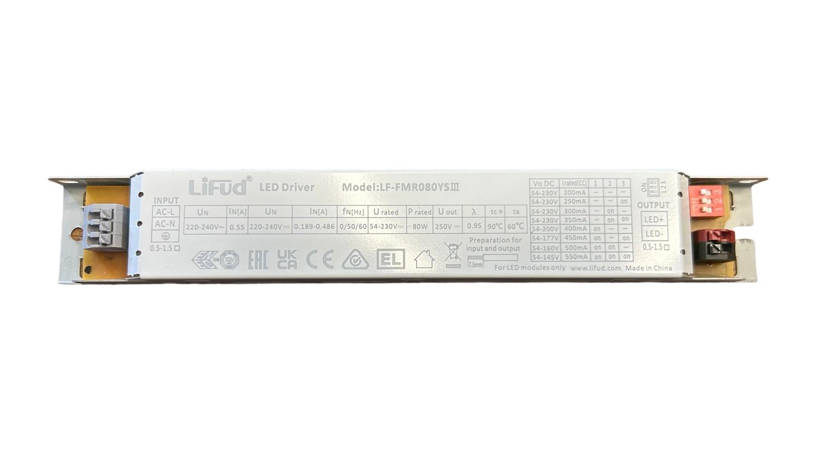 LIFUD 80W-550MA DRIVER