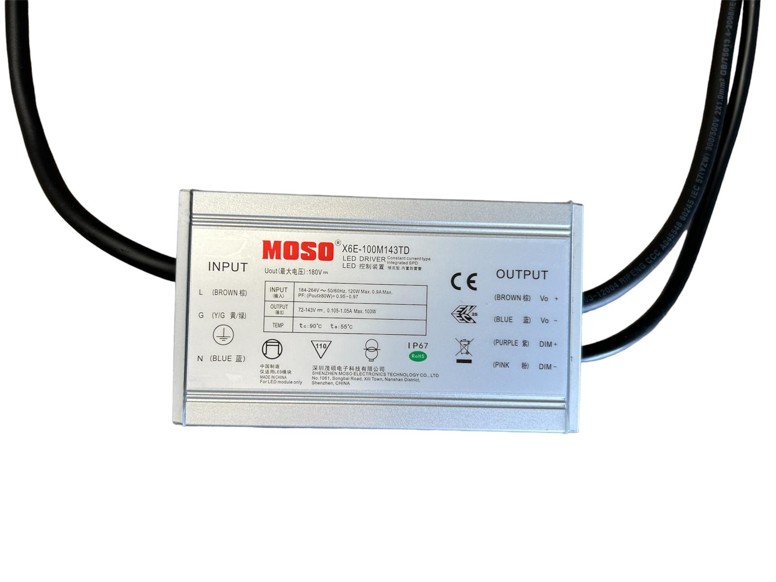 MOSO X6E 100W IP67 DRIVER