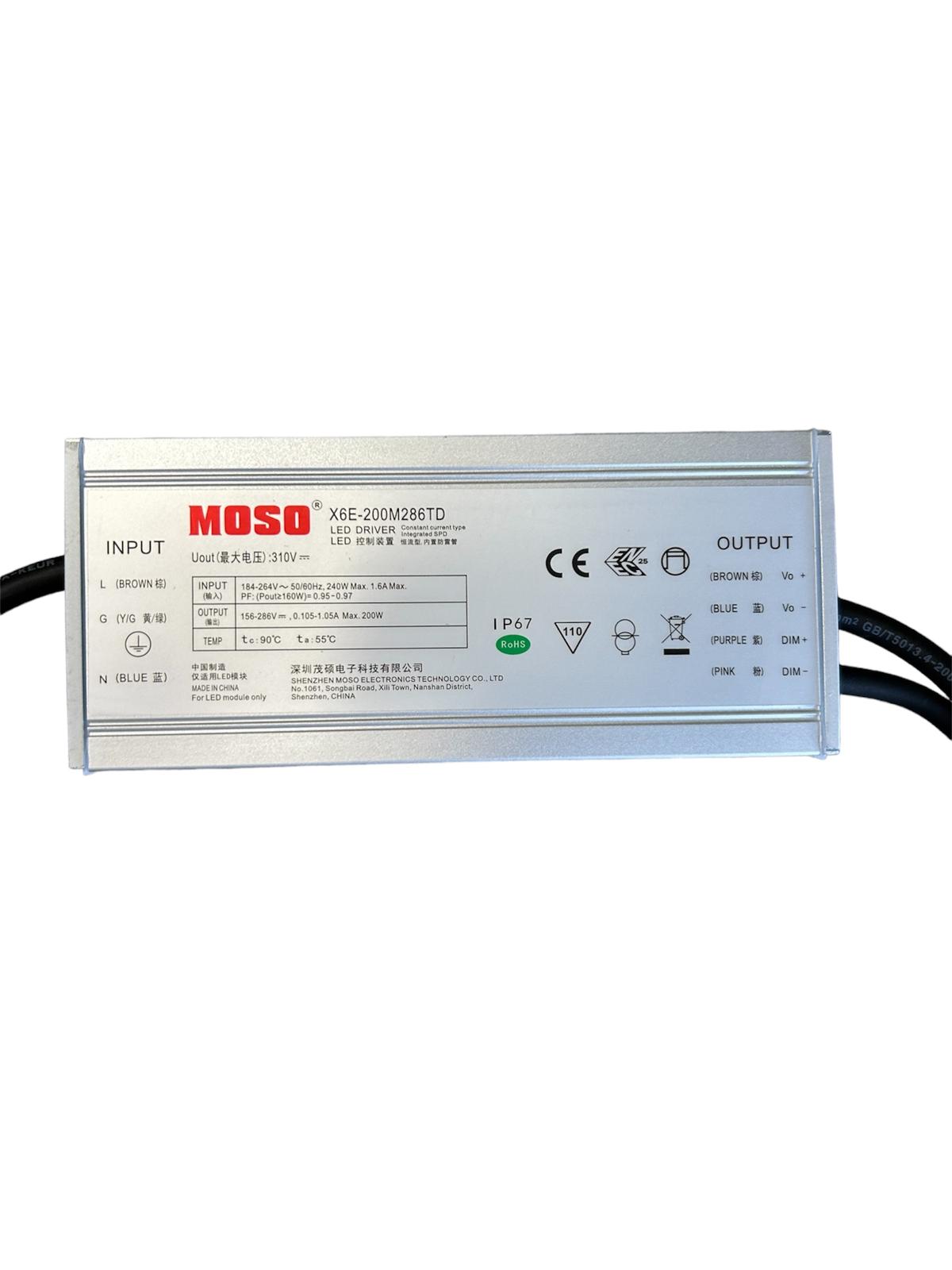 MOSO X6E 200W IP67 DRIVER